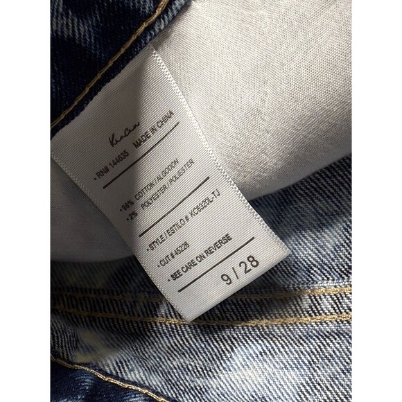 Women’s 9/28- KanCan Ripped Light Acid Wash Denim Shorts NEW - Picture 4 of 4